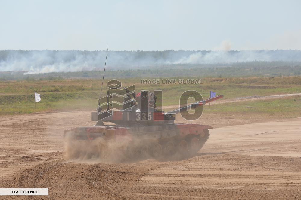 RUSSIA-MOSCOW-TANK BIATHLON-CHINESE TEAM