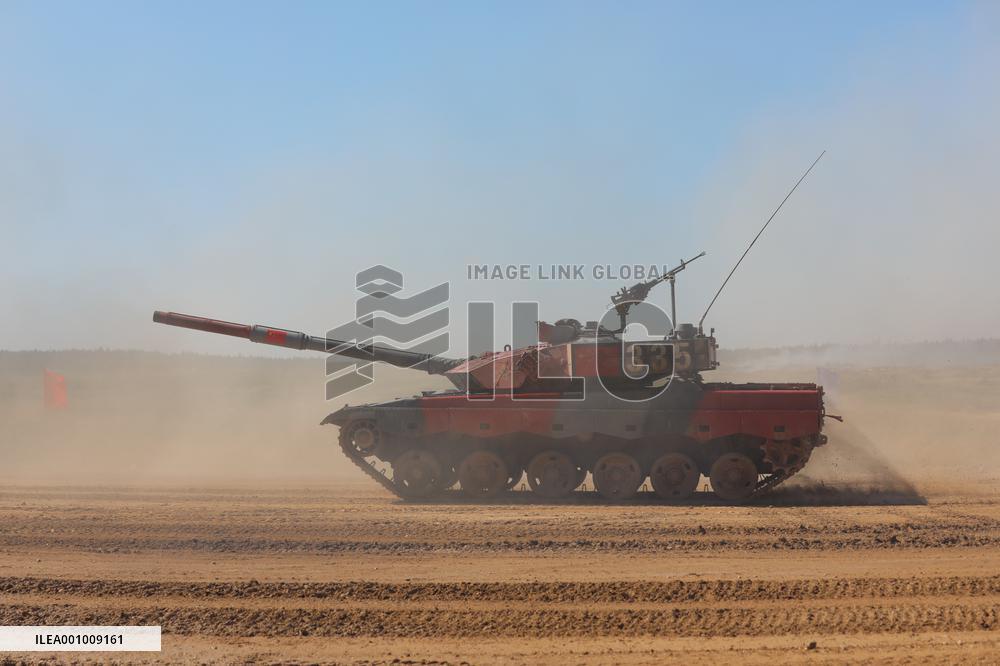 RUSSIA-MOSCOW-TANK BIATHLON-CHINESE TEAM
