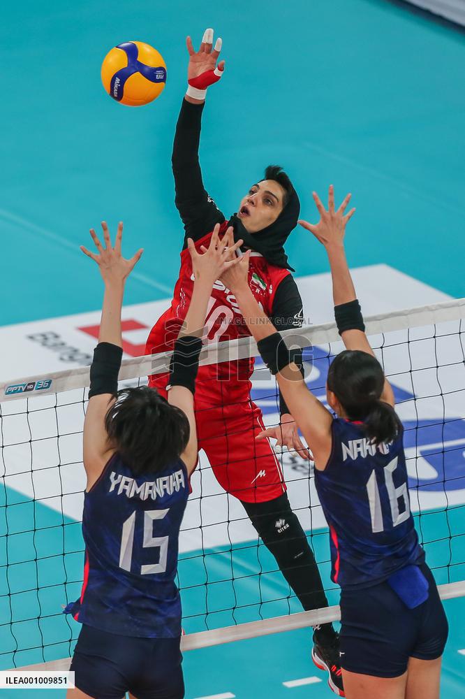 (SP)THE PHILIPPINES-PASIG CITY-VOLLEYBALL-AVC CUP-WOMEN-JAPAN VS IRAN