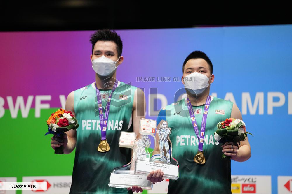 (SP)JAPAN-TOKYO-BADMINTON-WORLD CHAMPIONSHIPS-MEN'S DOUBLES-FINAL