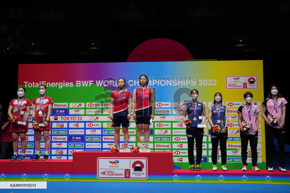 (SP)JAPAN-TOKYO-BADMINTON-WORLD CHAMPIONSHIPS-WOMEN'S DOUBLES-FINAL