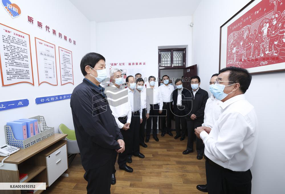 CHINA-GANSU-LI ZHANSHU-YELLOW RIVER-PROTECTION-INSPECTION (CN)