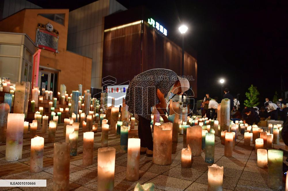 Scene of Fukushima nuclear power plant town