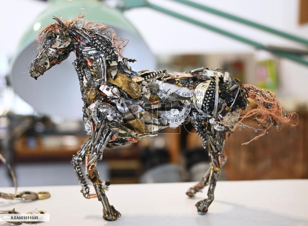 Product made of scrap watch materials