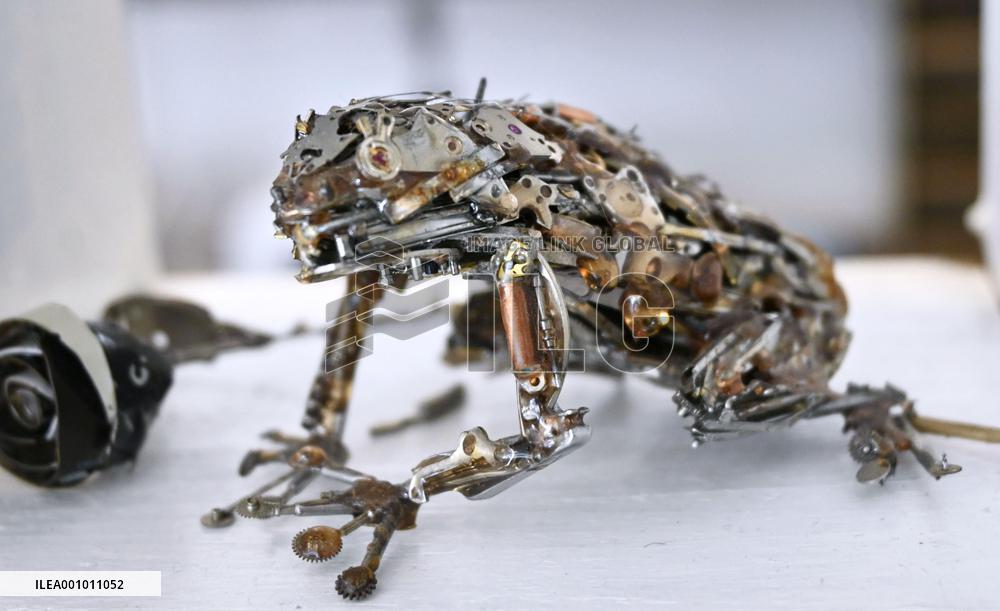 Product made of scrap watch materials