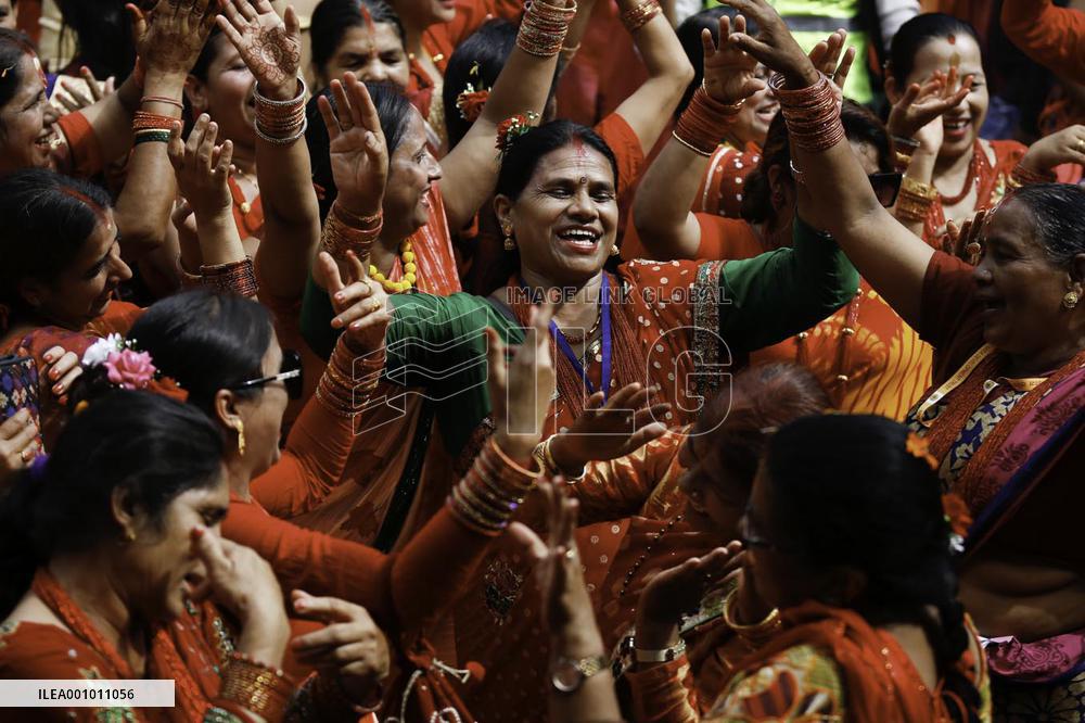 NEPAL-KATHMANDU-TEEJ FESTIVAL