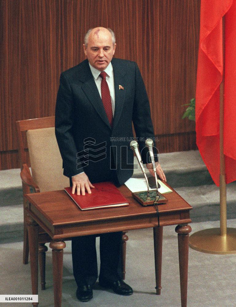 Mikhail Gorbachev in 1990