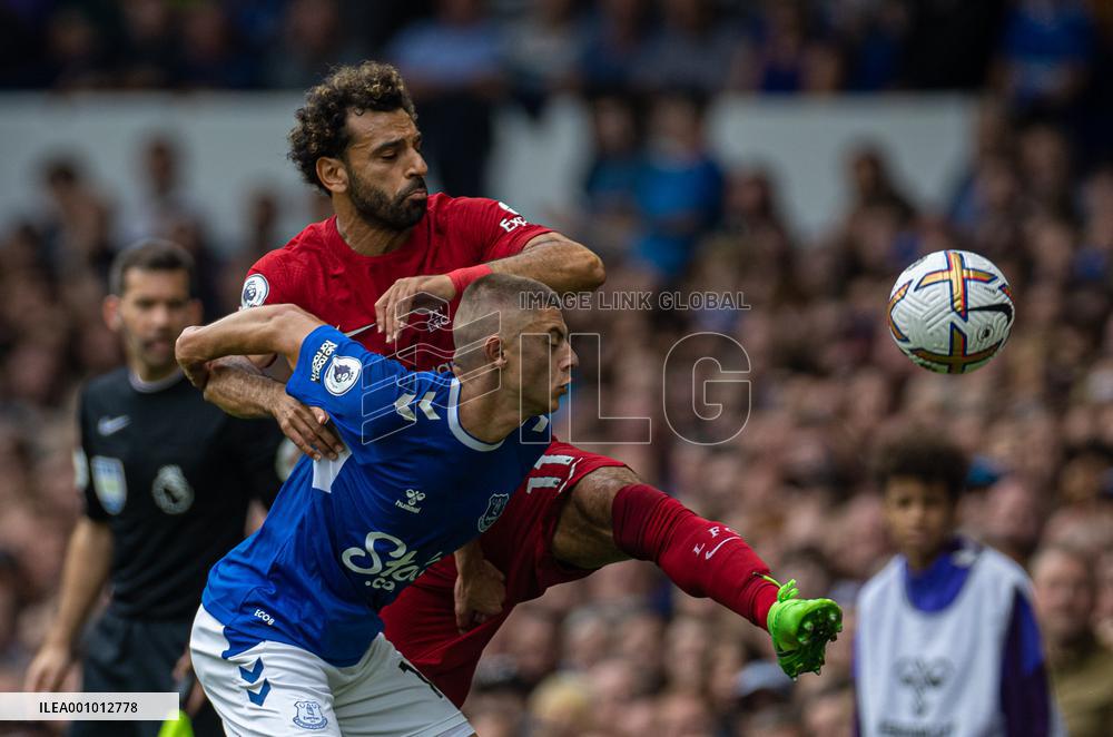 (SP)BRITAIN-LIVERPOOL-FOOTBALL-PREMIER LEAGUE-EVERTON VS LIVERPOOL