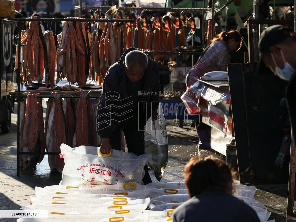 CHINA-HEILONGJIANG-FUYUAN-FISH MARKET (CN)
