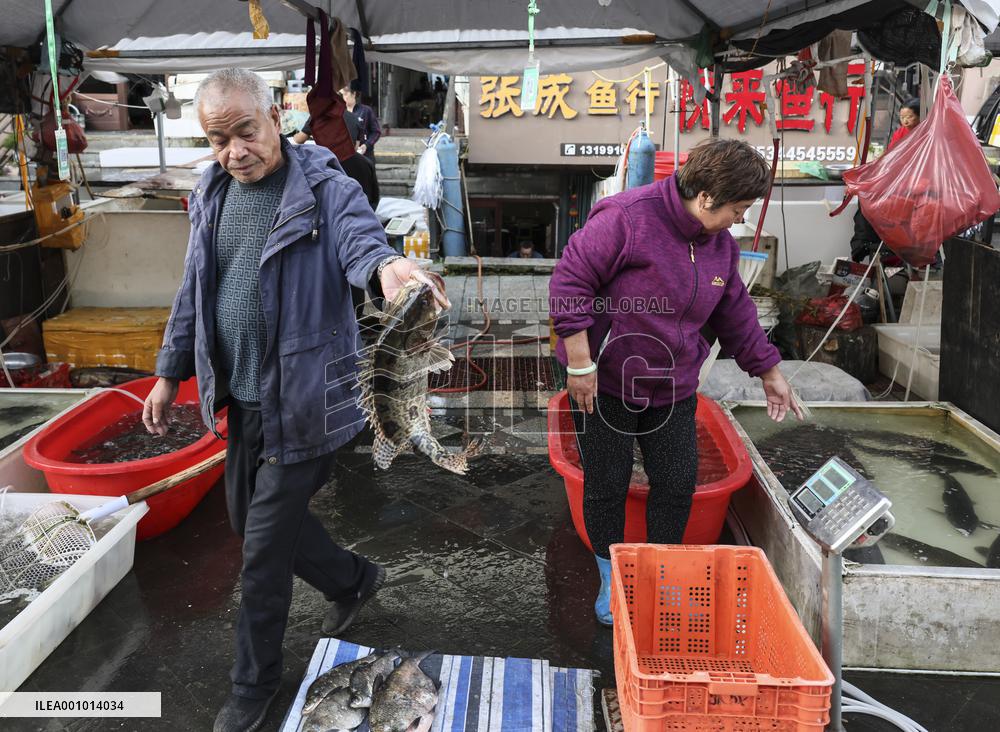 CHINA-HEILONGJIANG-FUYUAN-FISH MARKET (CN)
