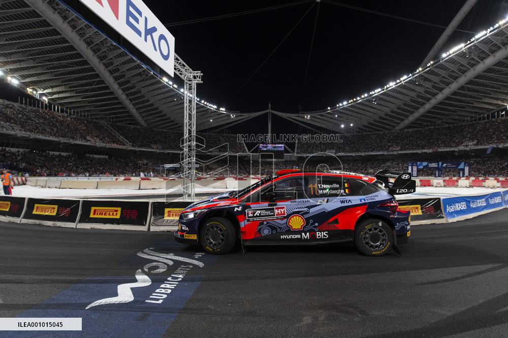 (SP)GREECE-ATHENS-WRC RALLY ACROPOLIS