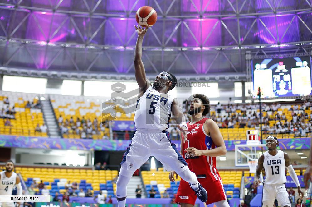 (SP)BRAZIL-RECIFE-BASKETBALL-FIBA-AMERICUP-USA VS PUERTO RICO