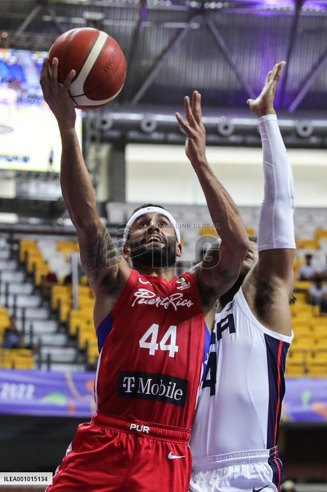 (SP)BRAZIL-RECIFE-BASKETBALL-FIBA-AMERICUP-USA VS PUERTO RICO