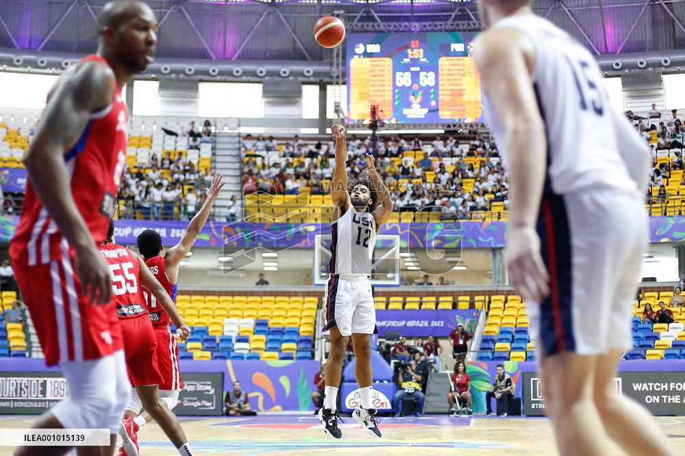 (SP)BRAZIL-RECIFE-BASKETBALL-FIBA-AMERICUP-USA VS PUERTO RICO