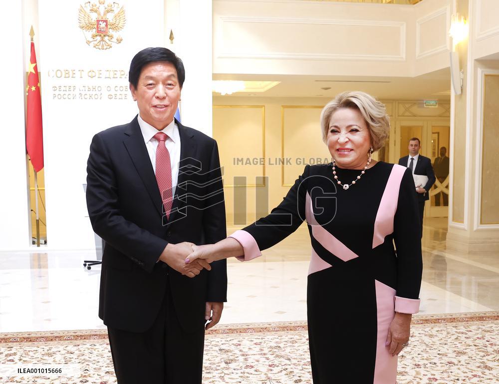 RUSSIA-CHINA-LI ZHANSHU-VISIT