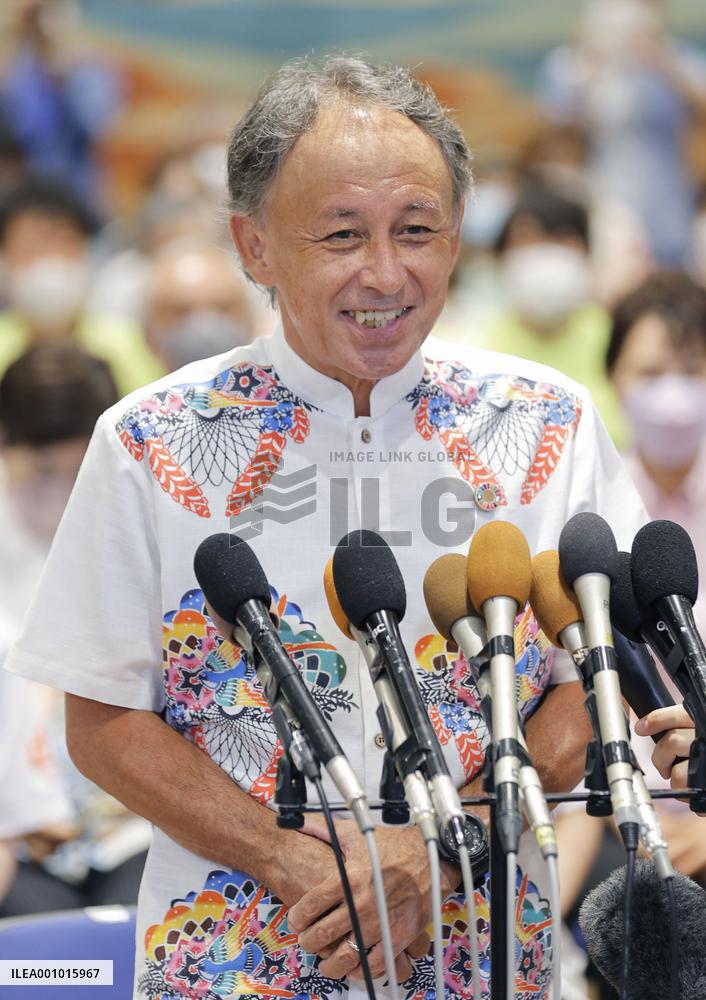 Incumbent Tamaki wins 2nd term as Okinawa governor