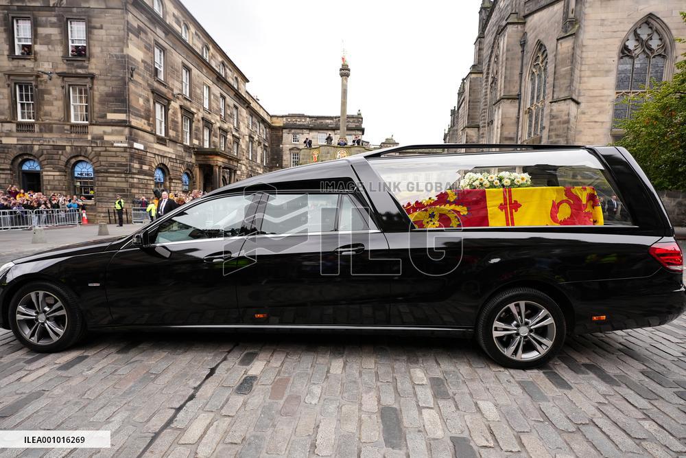 BRITAIN-EDINBURGH-QUEEN ELIZABETH II-HEARSE