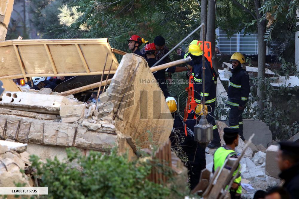 JORDAN-AMMAN-RESIDENTIAL BUILDING-COLLAPSE