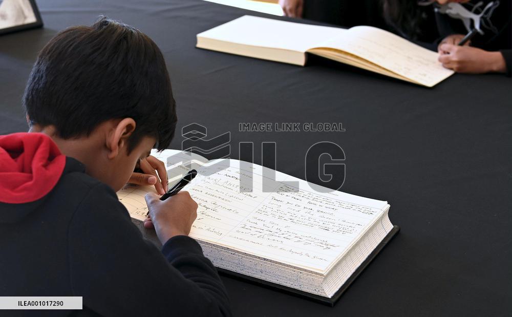 A Book of Condolence at the British Embassy in Helsinki