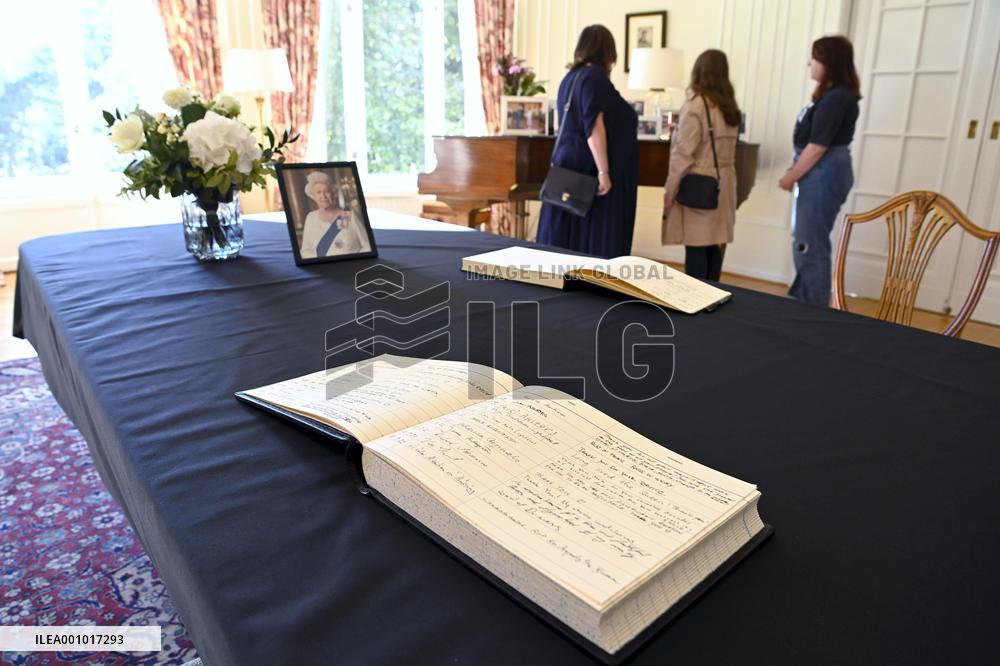 A Book of Condolence at the British Embassy in Helsinki