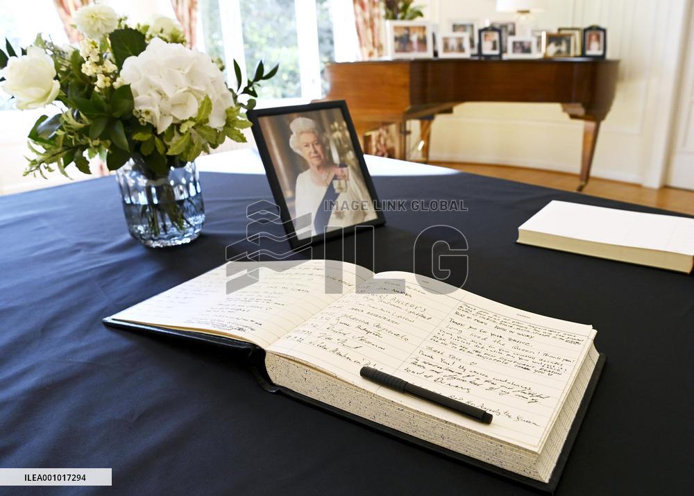 A Book of Condolence at the British Embassy in Helsinki