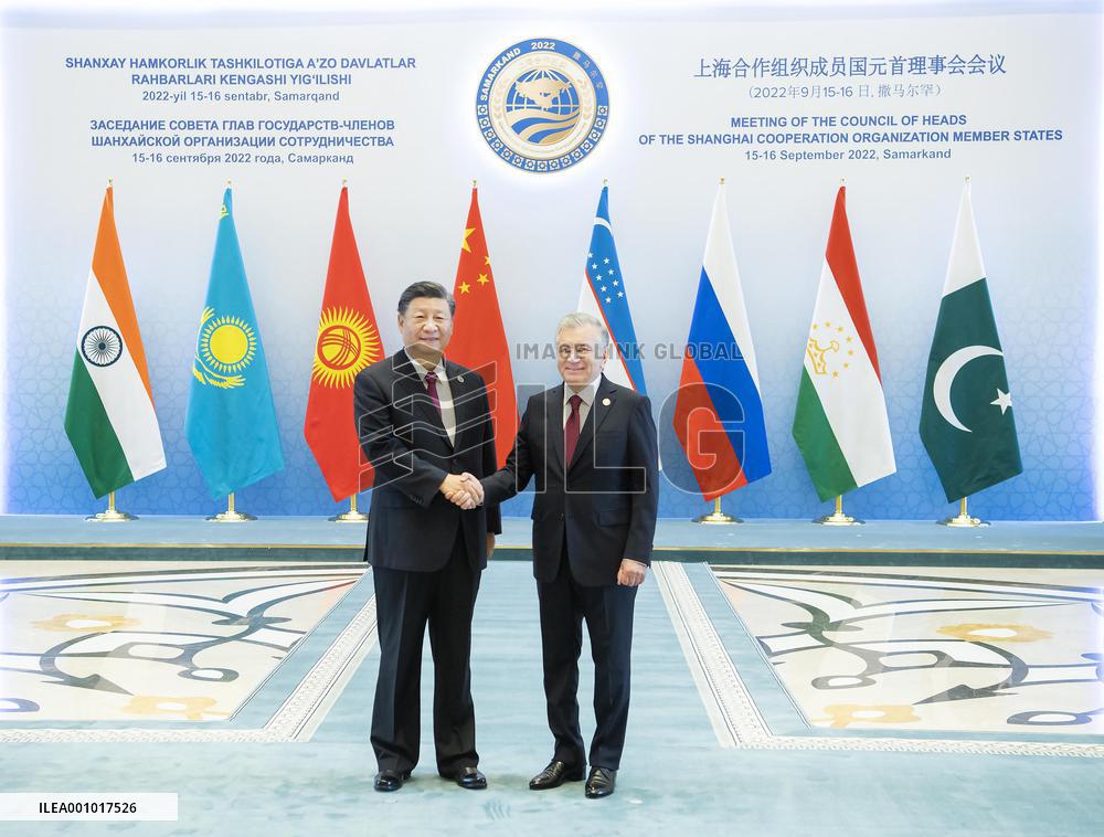 UZBEKISTAN-SAMARKAND-XI JINPING-SCO-RESTRICTED SESSION