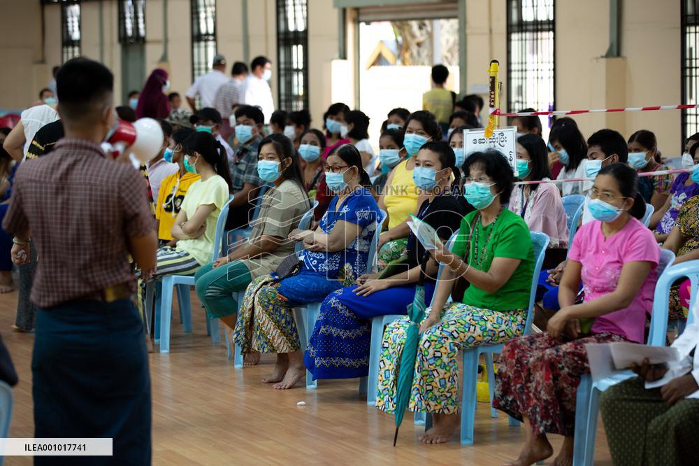 MYANMAR-YANGON-COVID-19