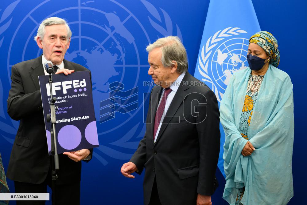 UN-LAUNCH-INT'L FINANCE FACILITY FOR EDUCATION