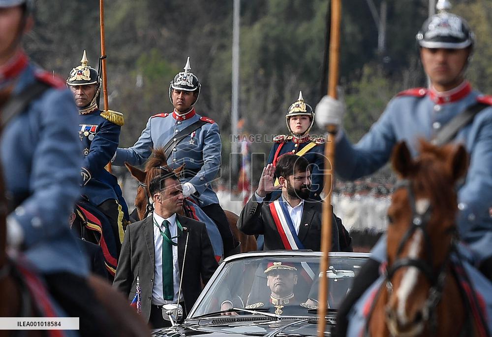 CHILE-SANTIAGO-MILITARY PARADE