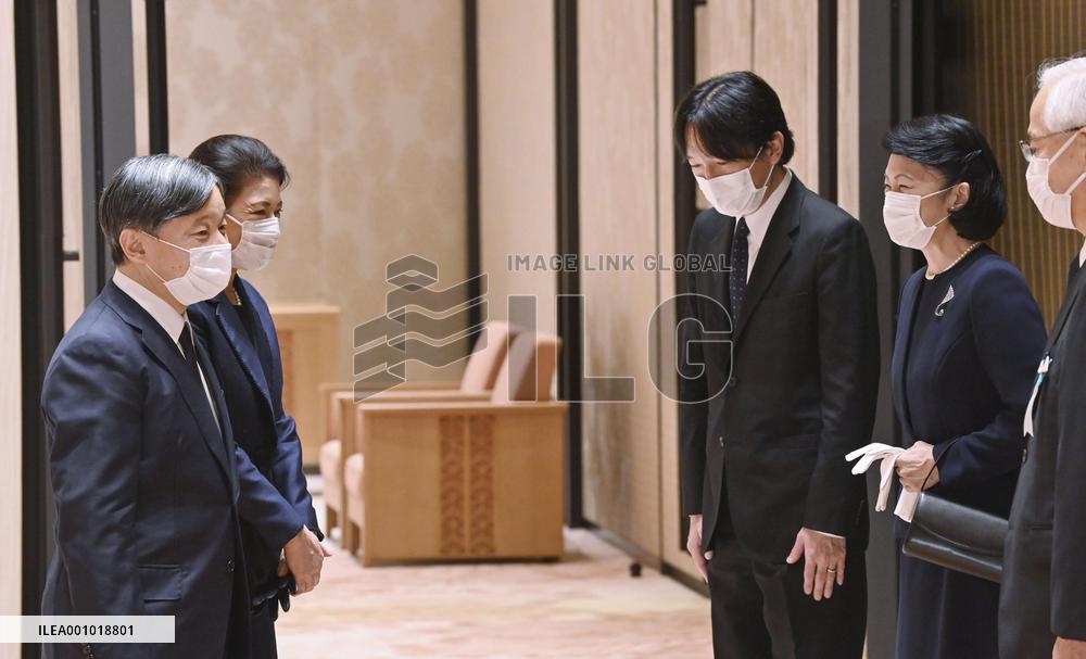 Japan imperial couple return from Queen Elizabeth's funeral