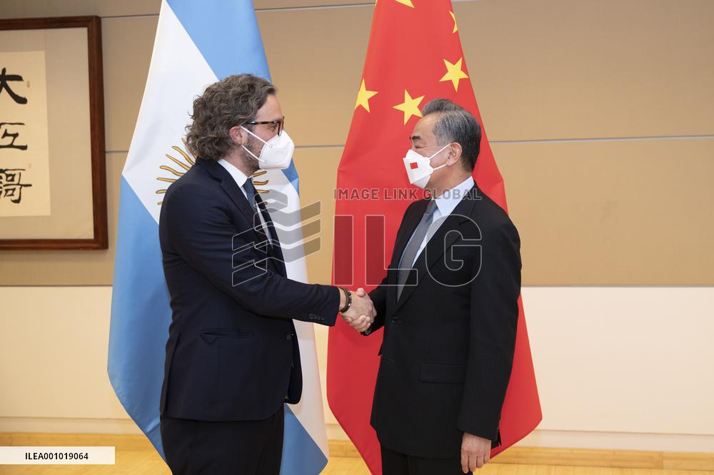 U.S.-NEW YORK-CHINA-WANG YI-ARGENTINA-FM-MEETING