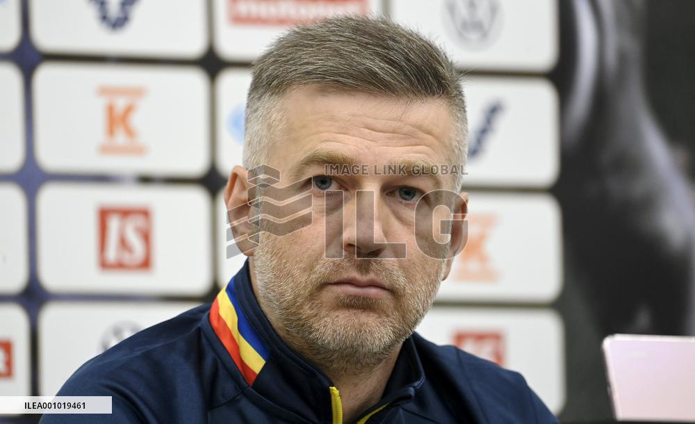 Finnish national team press conference about the UEFA Nations League football match Finland vs Romania