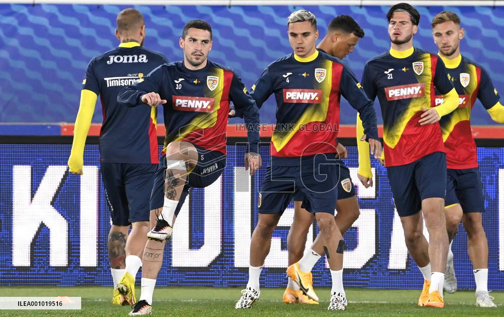 UEFA Nations League football - team Romania practice