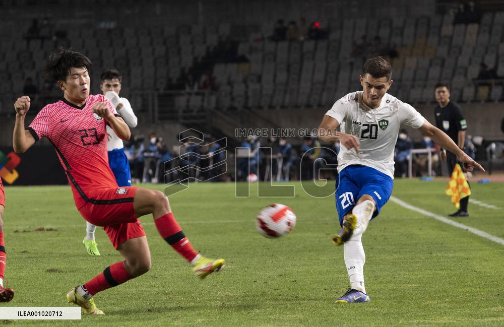 (SP)SOUTH KOREA-HWASEONG-FOOTBALL-U23 FRIENDLY MATCH-SOUTH KOREA VS UZBEKISTAN