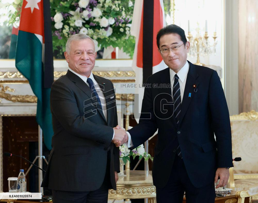 Japan, Jordan leaders meet in Tokyo