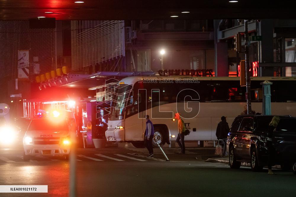 U.S.-NEW YORK-MIGRANT BUSES