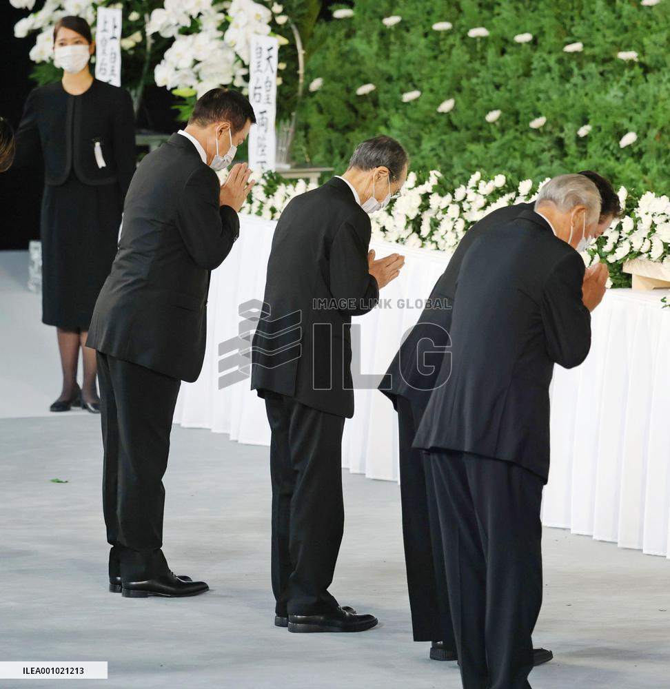 State funeral of ex-Japan PM Abe