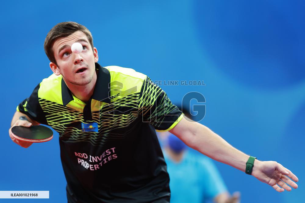 (SP)CHINA-CHENGDU-TABLE TENNIS-ITTF WORLD TEAM CHAMPIONSHIPS FINALS-MEN'S TEAMS-GROUP 2-GER VS KAZ