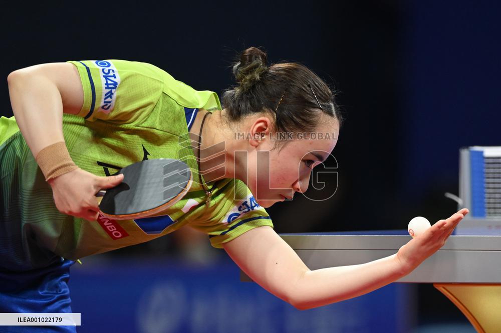 (SP)CHINA-CHENGDU-TABLE TENNIS-ITTF WORLD TEAM CHAMPIONSHIPS FINALS-WOMEN'S TEAMS-GROUP 2-JPN VS SVK(CN)
