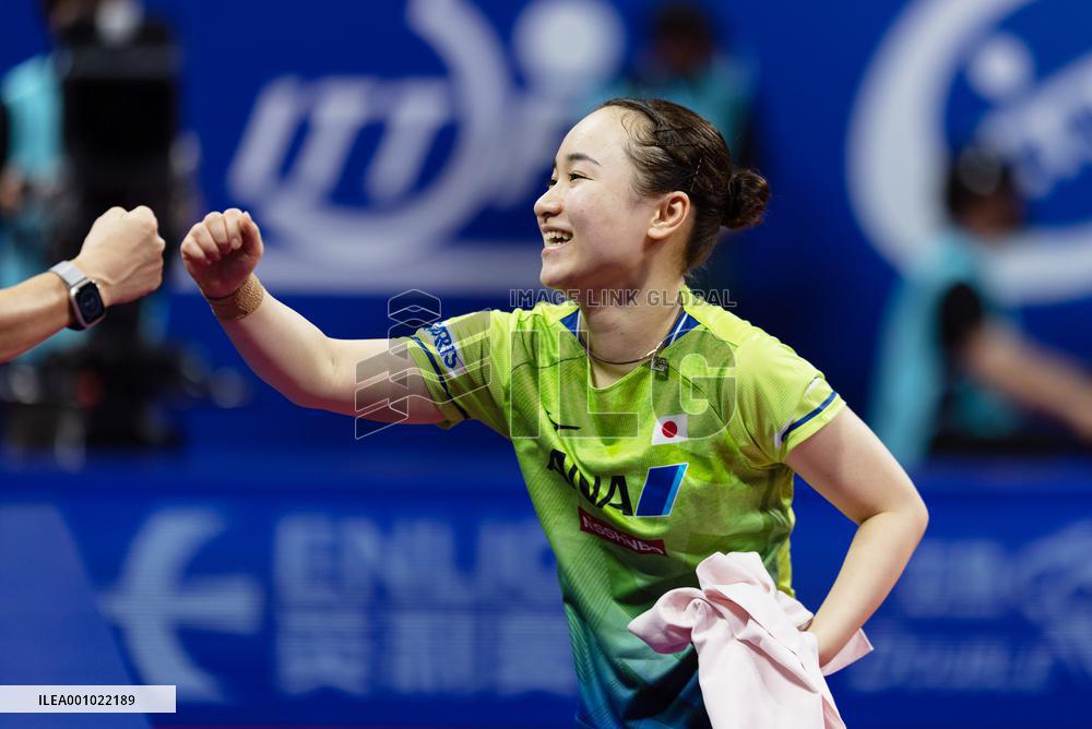 (SP)CHINA-CHENGDU-TABLE TENNIS-ITTF WORLD TEAM CHAMPIONSHIPS FINALS-WOMEN'S TEAMS-GROUP 2-JPN VS SVK(CN)