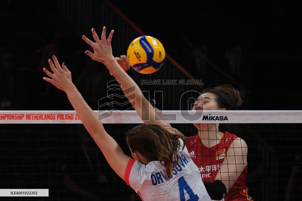(SP)THE NETHERLANDS-ARNHEM-VOLLEYBALL-WOMEN'S WORLD CHAMPIONSHIP-CHN VS CZE