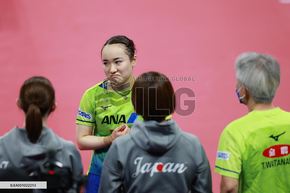 (SP)CHINA-CHENGDU-TABLE TENNIS-ITTF WORLD TEAM CHAMPIONSHIPS FINALS-WOMEN'S TEAMS-GROUP 2-JPN VS SVK(CN)