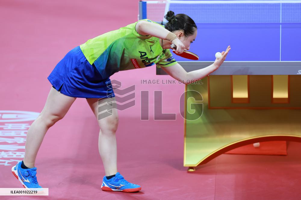 (SP)CHINA-CHENGDU-TABLE TENNIS-ITTF WORLD TEAM CHAMPIONSHIPS FINALS-WOMEN'S TEAMS-GROUP 2-JPN VS SVK(CN)