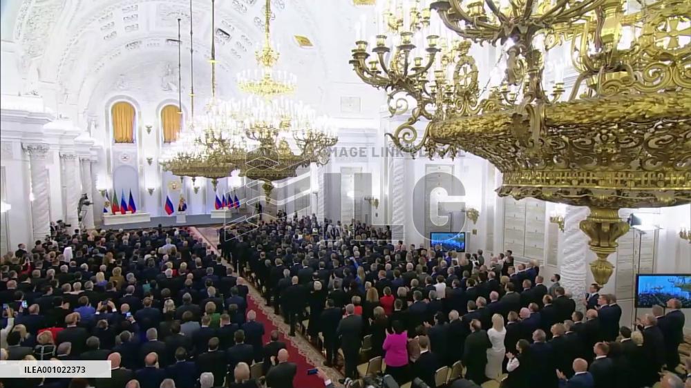Ceremony held on Donetsk, Lugansk, Zaporizhzhia, Kherson joining Russia
