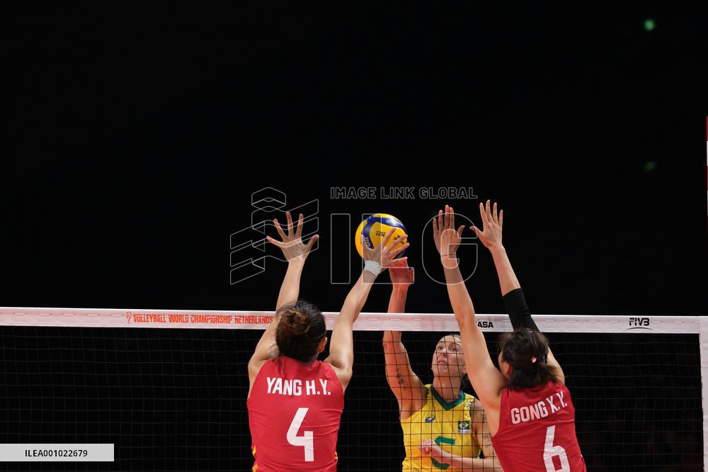 (SP)THE NETHERLANDS-ARNHEM-VOLLEYBALL-WOMEN'S WORLD CHAMPIONSHIP-CHN VS BRA