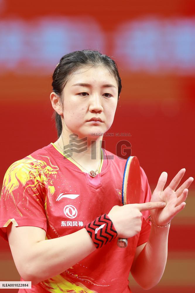 (SP)CHINA-CHENGDU-TABLE TENNIS-ITTF WORLD TEAM CHAMPIONSHIPS FINALS-WOMEN'S TEAMS-CHN VS PUR (CN)