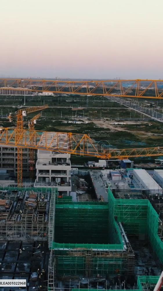 Time-lapse: Construction in full swing in China's Xiong'an