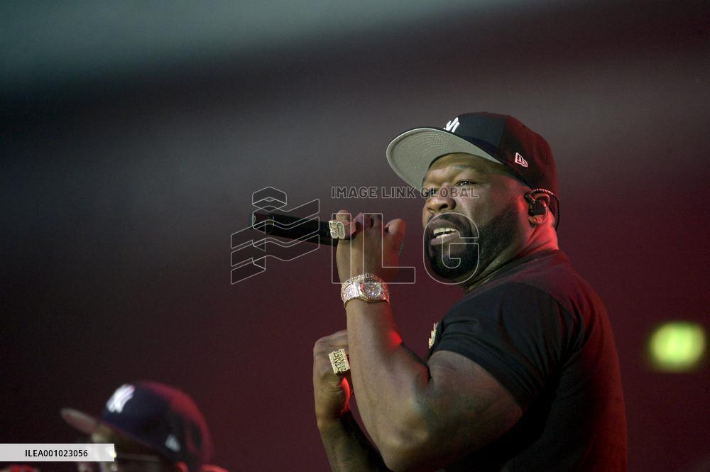 50 Cent performs in Helsinki