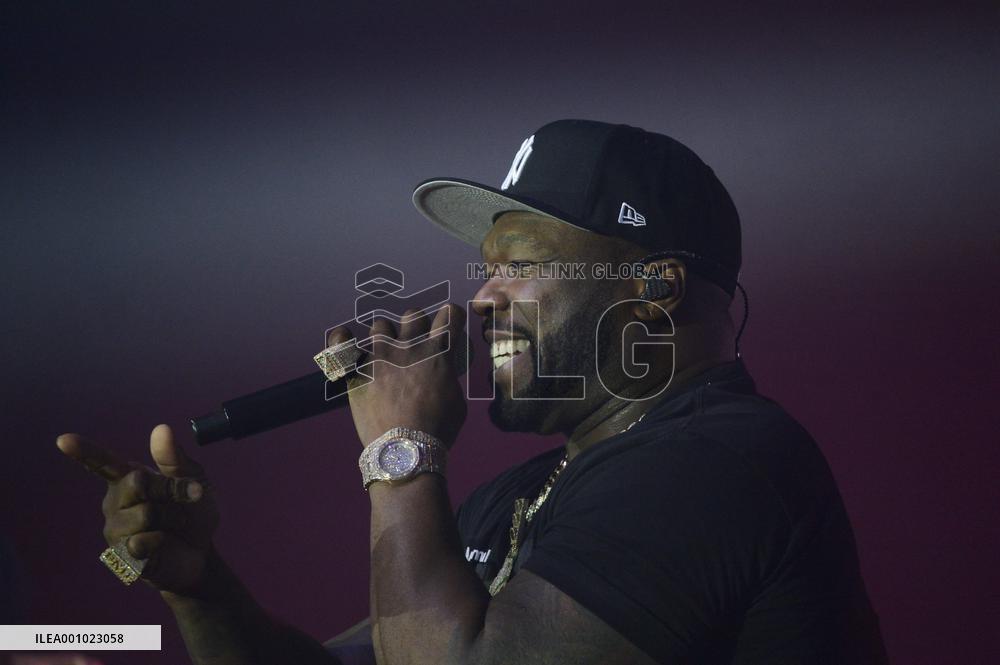 50 Cent performs in Helsinki