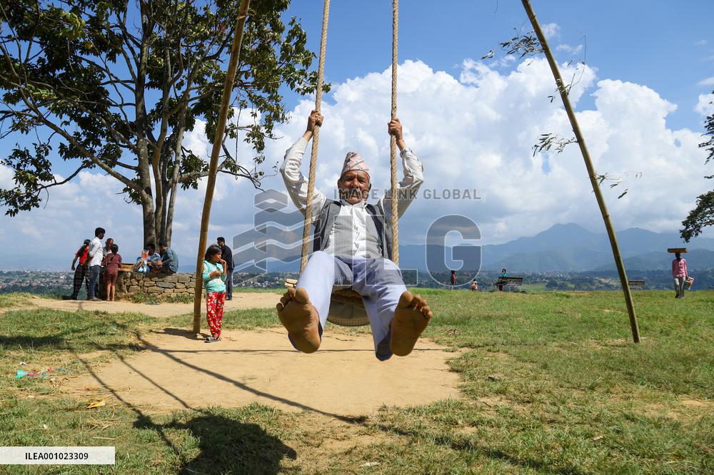 Nepal: Dashain festival and swing